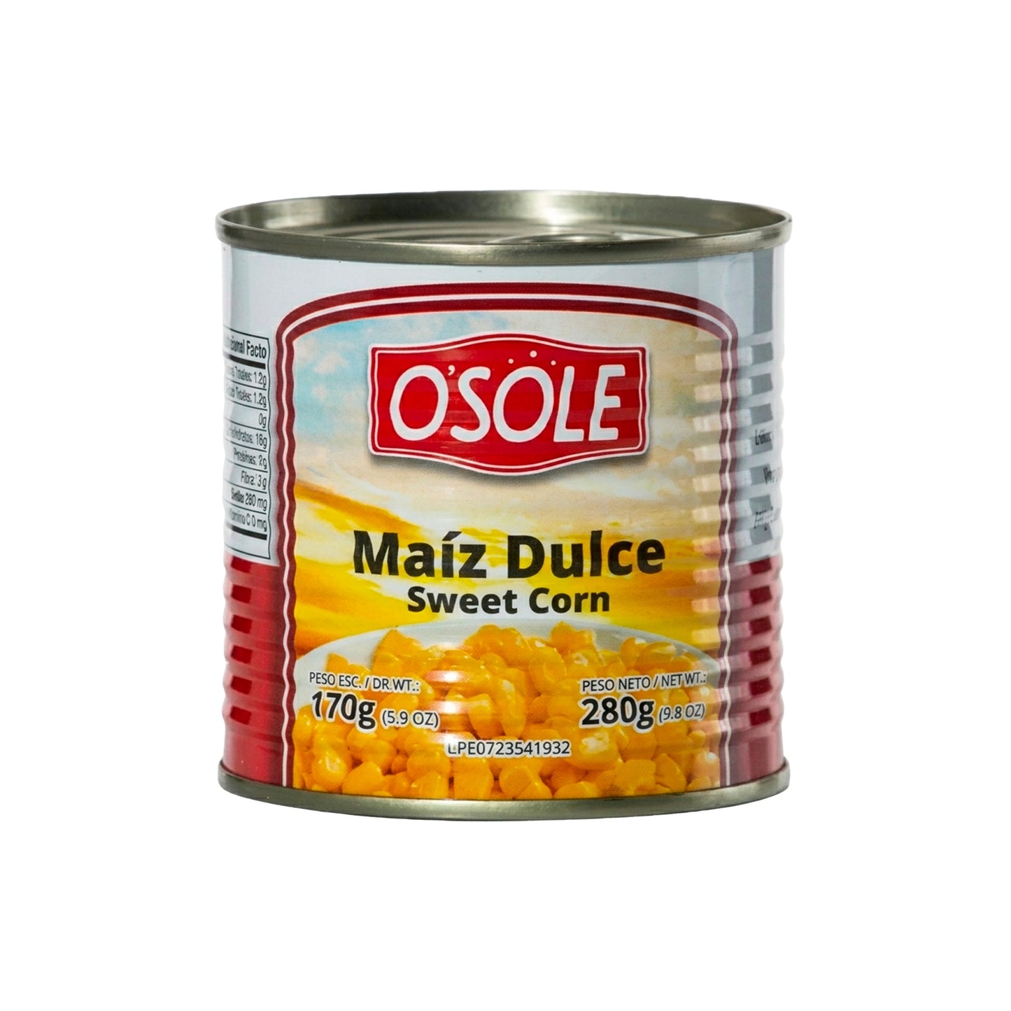 Maíz Dulce Osole 280gr | 24 Unidades