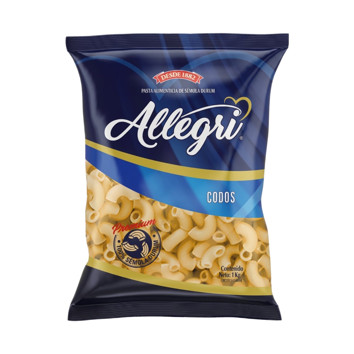 Pasta Corta Allegri 1kg | 12 Unidades