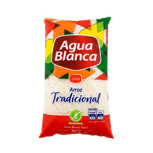 Arroz Agua Blanca Tradicional 900gr | 24 Unidades