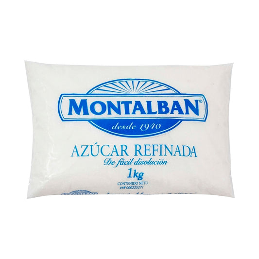 Azúcar Montalban Refinada 1kg | 20 Unidades