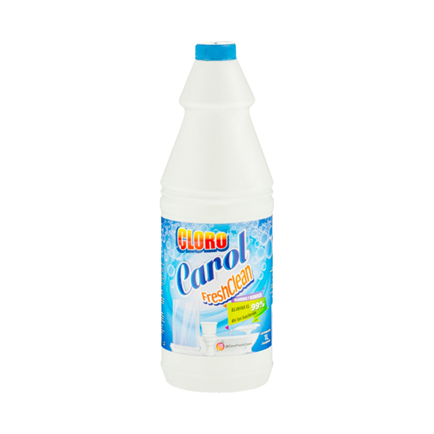 Cloro Carol Fresh Clean 1lt | 12 Unidades