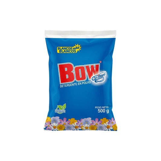 Detergente en Polvo Bow 500gr | 40 Unidades